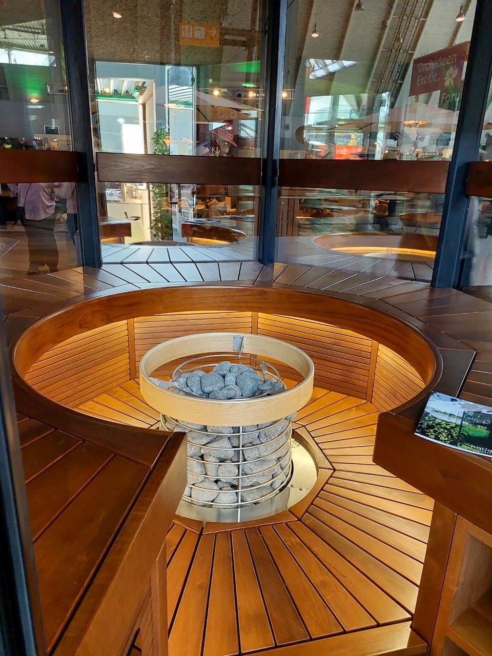 Haljas Hele SINGLE - Glass Luxury 7 Person Outdoor Sauna - The Sauna Store