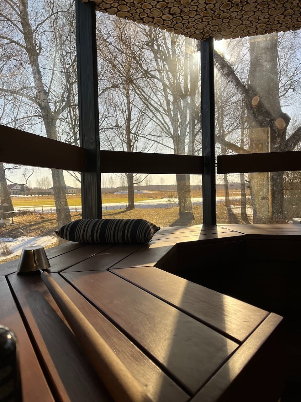 Haljas Hele SINGLE - Glass Luxury 7 Person Outdoor Sauna - The Sauna Store